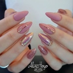 long coffin nails , glitter nails, mixmatched nail art ,nail colors, mauve nails , nail polis, … | 네일 컬러, 네일아트, 손톱