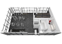 에스인핏_소형 pt피티샵 공사 마감현장 - 사무실인테리어 디자인 공사 비용견적 플랫폼