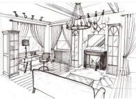Pin by 한 예지 on 인테리어 스케치 | Interior illustration, Interior sketch, Drawing interior
