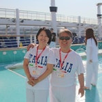 Jeunesse Mediterranean Cruise 주네스 지중해크루즈 선상 태권도시범단 서포트그룹 다이아몬드코칭팀 시범후 지니랑