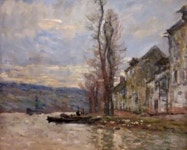 River At Lavacourt - Claude Monet, 1879 - Portland Art Museum | 모네, 집