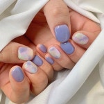 hyun ・・・ #손장난네일 #마블네일 - ⇡아현쌤 시술◡̈♥︎… | Christmas nails acrylic, Nails, Stylish nails