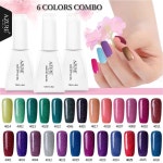 Azure beauty 12 미리리터 빛나는 네온 uv 네일 젤 폴란드어... 네일 광택 네일 아트 DIY 광택 | Vernis à ongles, Ongle nail art, Vernis