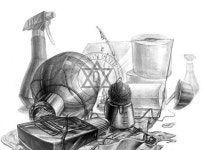 2018 기초소양평가 소묘 | 털실, 수채화