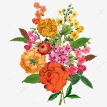 여름 꽃 일러스트 수채화, 수채화 클립 아트, 배경, 꽃 PNG 일러스트 및 PSD 이미지 무료 다운로드 - Pngtree