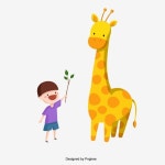 아이 일러스트 기린 벡터, 아이 클립 아트, Psd, 아이들 PNG 일러스트 및 PSD 이미지 무료 다운로드 - Pngtree | 기린, 아이들, 일러스트레이션