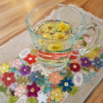 국화차한잔♡#프랑스자수#꽃자수#embroidery #needlework #handembroidery #stiching #tea#국화차#lovetea