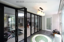 파주 책향기마을 동문굿모닝힐 32평 아파트 거실 인테리어 리모델링-화단 철거 베란다 확장 폴딩도어 예쁜 집 | 리모델링, 집, 인테리어