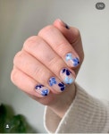 Pin page Negle inspiration, Jasmin에 있는 Jasmin Binger님의 핀 | 파란색 네일, 블루 네일 디자인, 네일 디자인