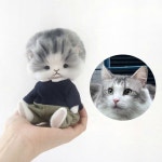 Fluffy Kitty Day 今天是毛茸茸的貓咪☺️ 〔Custom Order 客訂款 14-15cm〕 ╭*"`'*-.,♪,.-*'``*-.,♬,.-*'``'*-.,♪ #teddycat...