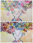 에바알머슨 작품으로 협동화 만들기