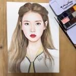 Pin page 수채인물화 아이유 이지은 그리기 완성~ 수채화 물감으로 그리는 인물화 그리기.. 색연필 인물화와는 또 다른 매력.. 투데이클래스로... 