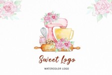 Premade Baking Logo, Cake Logo (1163584) | Logos | Design Bundles | Baking logo, Bakery logo design, Baking logo design