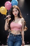 AI로 그린 만든 노래하는 싱어송라이터 콘서트 사진 그림 - 2