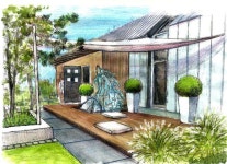 Visualization of gardens • Automatic irrigation • OGRODOMANIA - 2020 | 조감도, 정원, 스케치