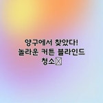 양구에서 찾았다! 놀라운 커튼 블라인드 청소✨