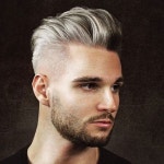 Silver Hair + Pomp Fade + Beard #virileman5 | 헤어스타일