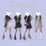 🧀Cheezoo🧀 on Instagram: “잘나가는 치쥬만의 하이틴 무드   ♥ look 1 - 핀턱 무드 크롭셋업  ♥ look 2 - 프릴 리본... 