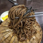 18번완당 대나무로 짠 발 위에 국수를 올려준다고 해서 발국수라 부르나보다. 모밀국수, 메밀국수 부르는 이름 한번 다양하다. 오랜만에 완당... 