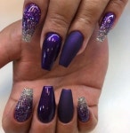 • Nail Design 컬러별네일 *보라색 라벤더네일 보라보라해~💜 (violet, purple nail) : 네이버 블로그 | Purple nail designs... 