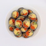 김밥 🐷 속을 욕심 냈더니 간신히 서로를 부여 잡고 있는 김밥들💦 싸는건 언제나 너무 귀찮아 자주 싸진 않지만 역시 집 김밥이... 