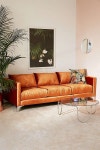 Chamberlin Velvet Sofa | Urban Outfitters | 가구, 인테리어, 집안 꾸미기