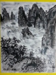 산수화...펜화로 묵화 Drawing by Zho.r.자강
