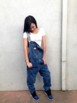 Streetwear girl image by 엄기선 on jeing777 | Tommy hilfiger overalls
