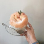 드뎌먹어보는구나🍑🍑🍑 #모모상점#삼덕동카페#복숭아빙수#짱맛#맛나다그램