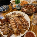 #당산맛집 #허브족발 족발을 시키면 비빔냉면이 서비스‼️ 퇴근 후... 돌돌돌 말아 한입 뇸뇸😋 . . #족발 #당산족발 #비빔냉면 #냉면…”