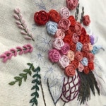 버건디원피스는 아무래도 갈아입어야할것같다ㅜㅜ #프랑스자수 #손자수 #자수타그램 #입체자수 #핫핑크림 #수강생모집 #안산... 