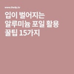 입이 벌어지는 알루미늄 포일 활용 꿀팁 15가지 | 지식