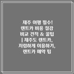 제주 여행 필수! 렌트카 비용 절감 비교 견적 &amp; 꿀팁 | 제주도 렌트카, 저렴하게 이용하기, 렌트카 예약 팁