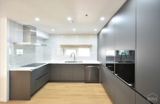 [구로 개봉한마을 아파트 54평] 모던한 느낌 가득한 무광 그레이 주방 인테리어 _ 빈스디자인 : 네이버 블로그 | 인테리어, 아파트, 부엌