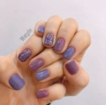 • Nail Design 컬러별네일 *보라색 라벤더네일 보라보라해~💜 (violet, purple nail)