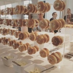 Bagel display at allseating is a perfect way to start the day at #neocon2017 #designmoves #allseatinggiants | 브런치, 카페... 