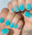 환상네일살롱 on Instagram: • ✨청량감 가득! 여름 블루옥 네일💙 시원한 컬러에 실버 프렌치 포인트로 세련미 UP! 여름 바캉스룩... 