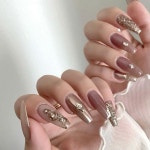 Reve nail /shiori iwamuroはInstagramを利用しています:「春意識... ブラウンネイル#네일#네일아트#네… | Nails, Fashion inspo, Makeup