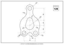 STUDYCADCAM 2D CAD 실습 128 (PDF) - Payhip in 2024 | Cad drawing, Autocad, Autocad tutorial