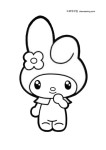 마이멜로디 색칠공부 도안