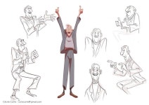 Character design for an advert | 캐릭터 스케치, 스케치, 캐릭터 턴어라운드