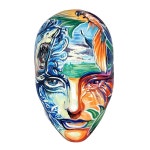 아트마스크 86 #gbrush #gbrush_2기 #에어공방 #아트마스크 #서경대학교 #미용 #뷰티 #메이크업 #art #illustration #makeupartist... 