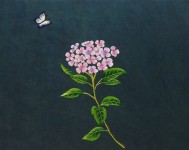 제1회 한국야생화자수협회 회원전 ‘꽃밭-한국의 자수, 야생화로 꽃피다. 展’ . . 사랑스러운 수국( #수국 #hydrangea )- 강경자作 . . #꿈소... 