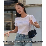 [캘빈클라인반팔] 추천 - [10대][남녀] 케빈클라인 진 CALVIN KLEIN JEANS 염설희신혜정 2color 여 슬림핏 인스티튜셔널 로고 반팔 티셔츠... 