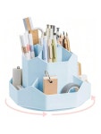 헤어로띠(HAIR ROTTI) | Porte-stylo rotatif, émerillons, pinceaux, stylos de maquillage, accessoires de mobilier de bureau (bleu) Porte-stylo rotatif...