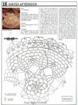 winter-afternoon-crochet-doily-chart-napperon-centrinho-graf.JPG (1000×1357) | 뜨개질, 도일, 나비