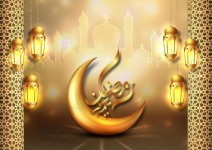 Download Gold Moon Ramadan Kareem Greeting Card Design for free Gold Moon Ramadan Kareem Greeting Card Design | Greeting card... 