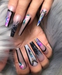 base to create this look 😉💙💙💙. #nailspromote #네일아트 #젤네일 … | Nail designs, Gel nail art designs, Bling nails