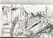 속초시 중앙시장길 7길 in 2020 | Sketches, Explore, Ink