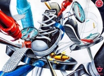 2021 홍대앞 미술실기대전 주중 3절 기초디자인 우수작 - 2021 | 크레용, 그림, 만화